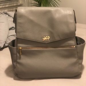 Freshly Picked grey diaper bag